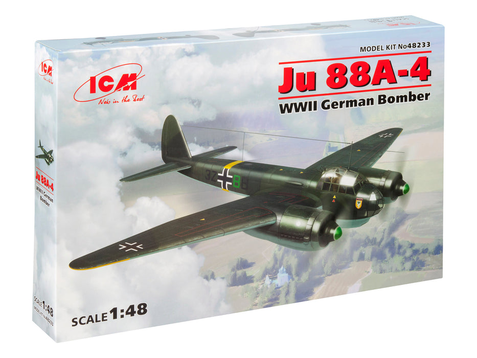 ICM Models 48233 1/48 Ju 88A-4 WWII German Bomber Model Aircraft Kit
