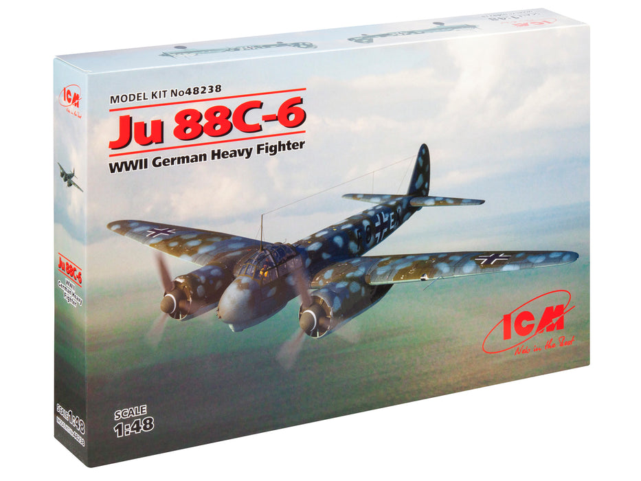 ICM Models 48238 1/48 Ju 88C-6 WWII German Heavy Fighter Model Aircraft Kit