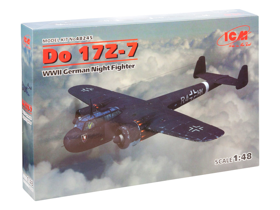 ICM Models 48245 1/48 Dornier Do 17Z-7 WWII German Night Fighter Model Kit