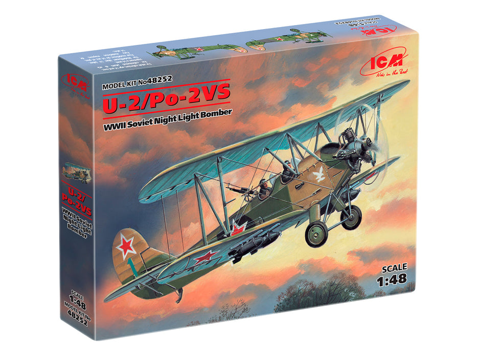ICM Models 48252 1/48 U-2/Po-2VS WWII Soviet Night Light Bomber Model Kit