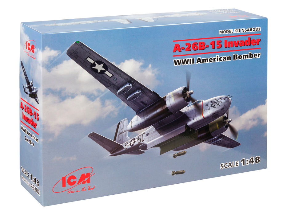 ICM Models 48282 1/48 USAF A26B-15 Invader WWII American Bomber Model Kit