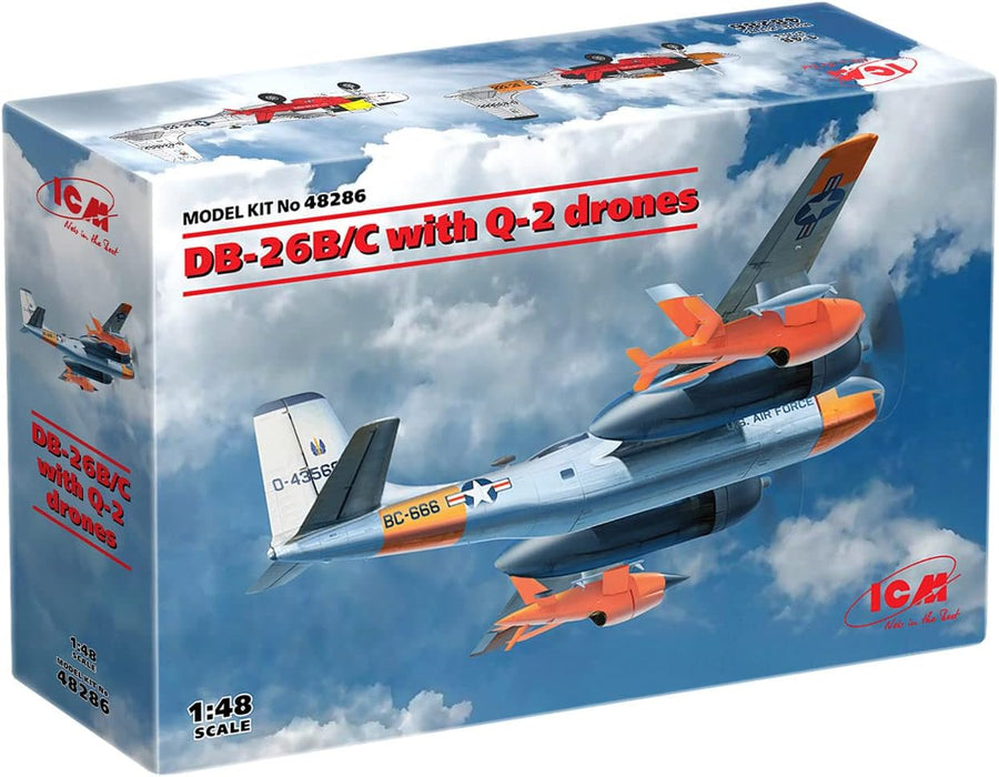 ICM Models 48286 1/48 USAF Douglas DB-26B/C with Q2 Drones Model Aircraft Kit