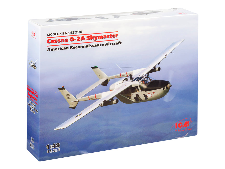 ICM Models 48290 1/48 Cessna O-2A 'Skymaster' American Reconnaissance Aircraft Model Kit
