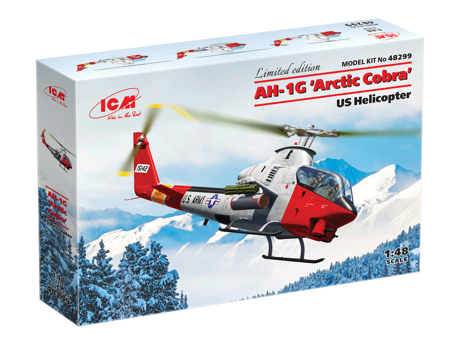 ICM Models 48299 1/48 AH-1G 'Artic Cobra' US Army Helicopter Model Kit