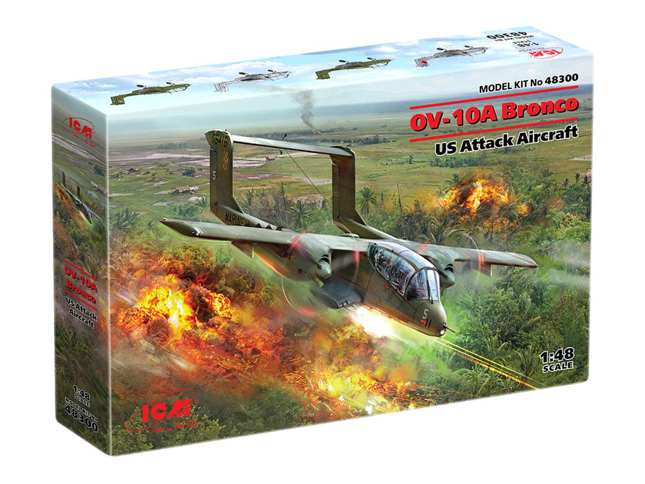 ICM Models 48300 1/48 OV-10A Bronco U.S. Attack Aircraft Model Kit