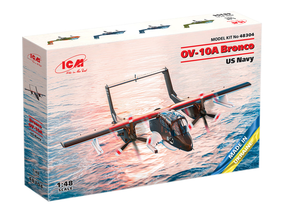 ICM Models 48304 1/48 US Navy OV-10A Attack Bronco Model Aircraft Kit