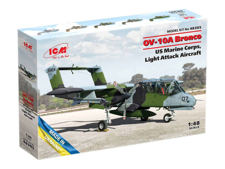 ICM Models 48305 1/48 OV-10A Bronco US Marine Corps Light Attack Aircraft Model Kit