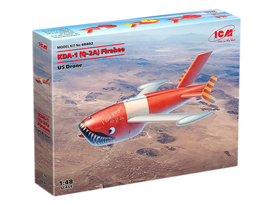 ICM Models 48402 1/48 USAF Q-2A (XM-21, KDA-1) Firebee Drones 2-Pack Model Kit