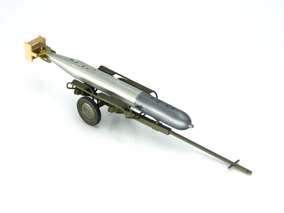 ICM Models 48404 1/48 WWII German Torpedo and Trailer Model Kit