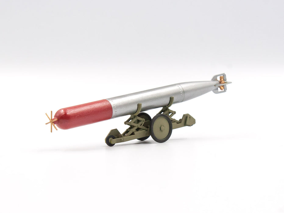 ICM Models 48405 1/48 WWII British Torpedo and Trailer Model Kit