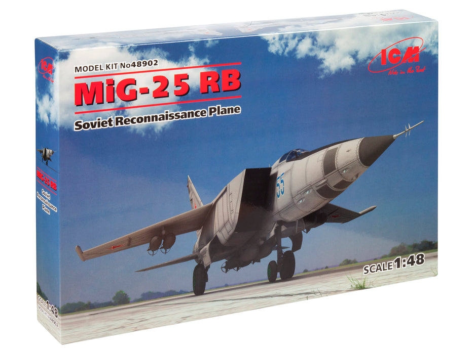 ICM Models 48902 1/48 MiG-25RB Soviet Reconnaissance Plane Model Aircraft Kit