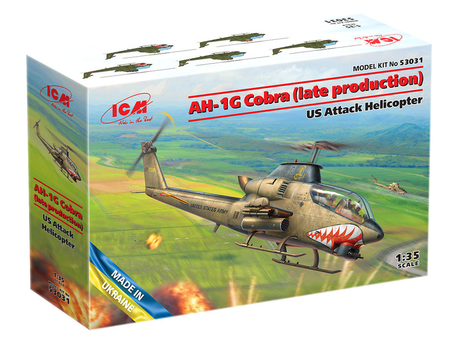 ICM Models 53031 1/35 AH-1G Cobra (Late Production) U.S. Attack Helicopter Model Kit