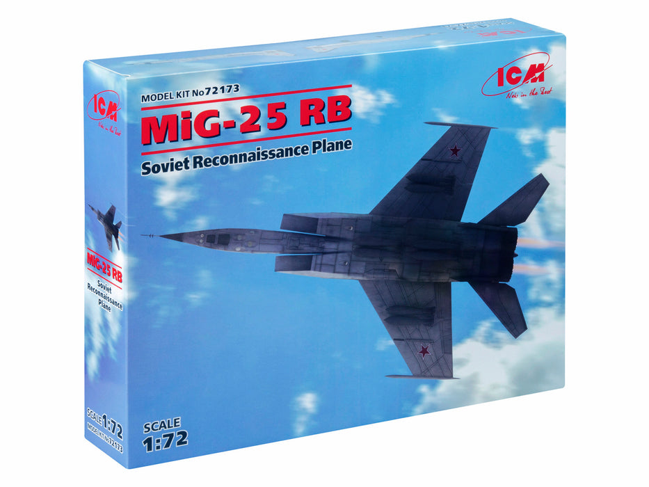ICM Models 72173 1/72 Soviet MiG-25RB Reconnaissance Plane Model Kit