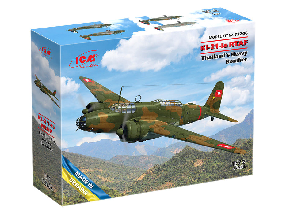 ICM Models 72206 1/72 Ki-21-la RTAF 'Sally' Thailand's Heavy Bomber Model Kit