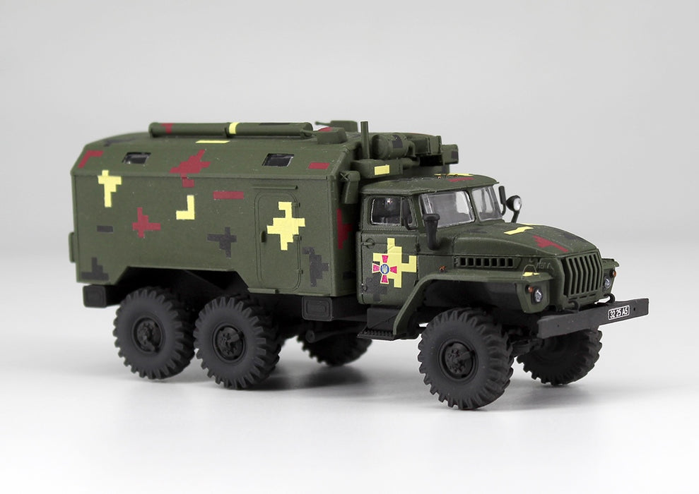ICM Models 72709 1/72 URAL-43203 Military Box Vehicle Ukraine Model Kit