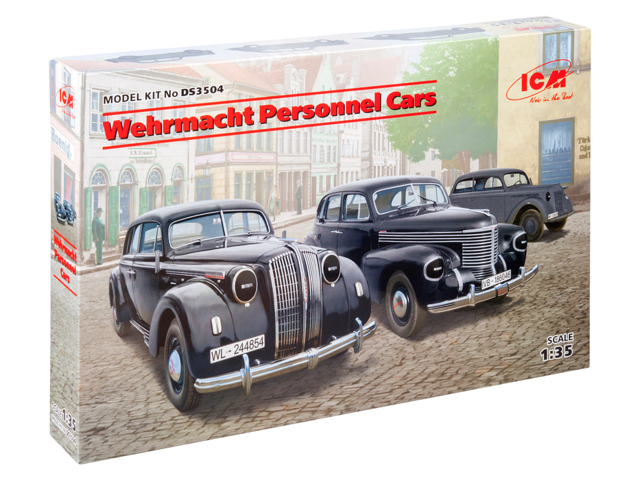 ICM Models DS3504 1/35 Wehrmacht Personnel Cars Set Model Kit