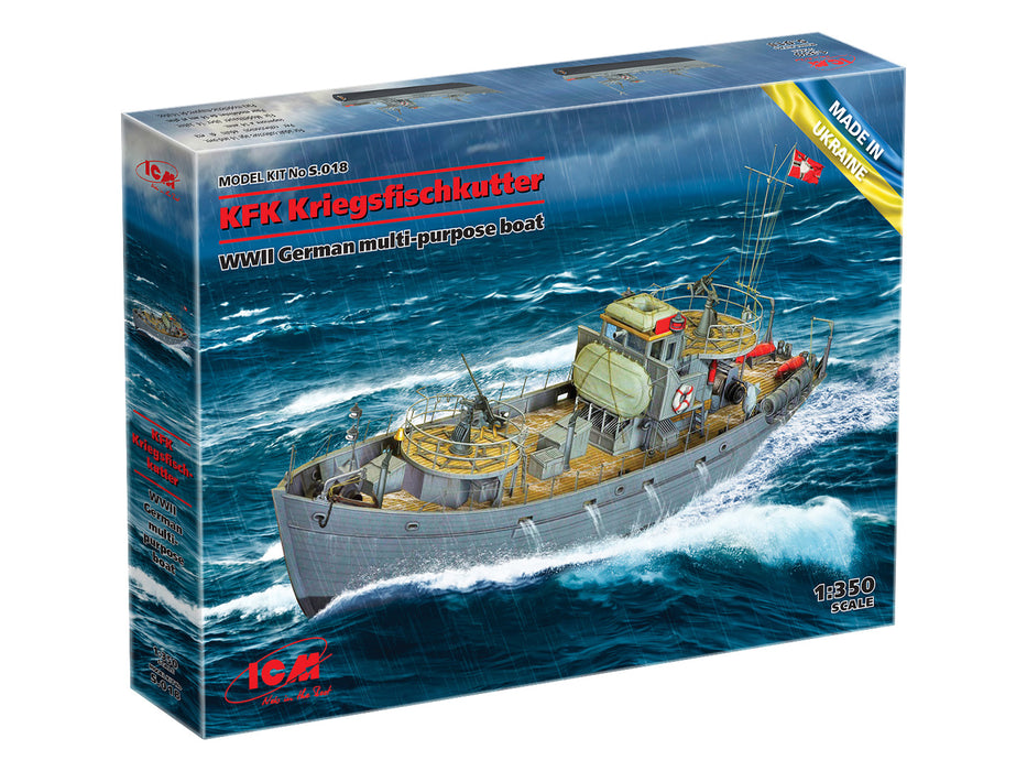 ICM Models S.018 1/350 KFK Kriegsfischkutter WWII German Multi-Purpose Boat Model Kit