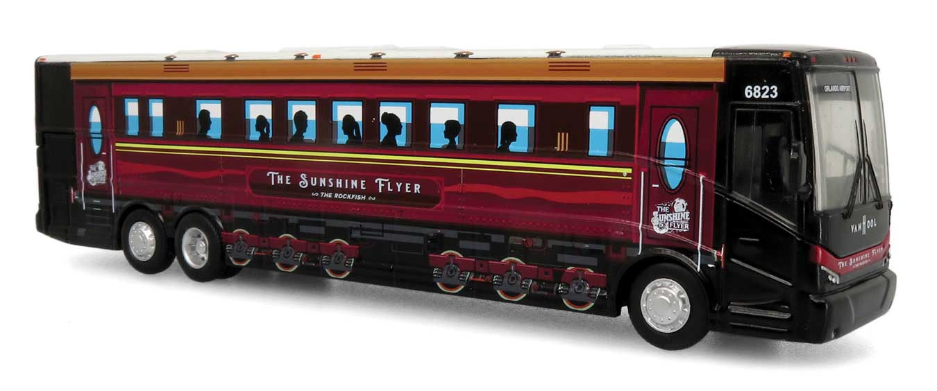 Iconic Replica 87-0405 HO Scale VanHool CX-45 Motorcoach Bus Academy Bus Lines