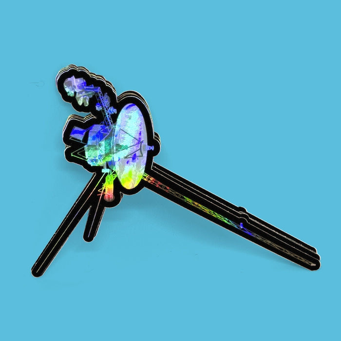 Chop Shop Studio First in Interstellar Space: Voyager Holographic Style Sticker