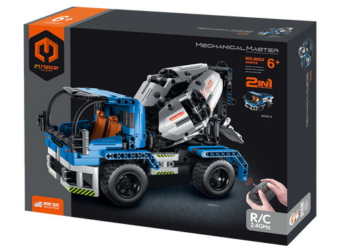 iM.Master 8023 Mechanical Master RC Cement Mixer Truck 2n1 394 Piece Building Block Set
