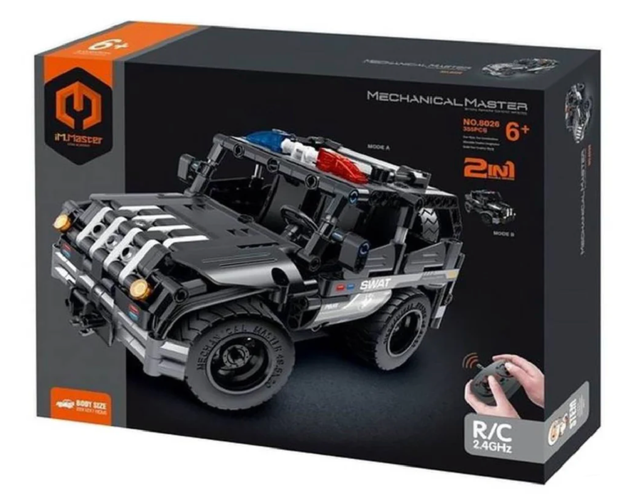 iM.Master 8026 Mechanical Master RC Police Car 2n1 355 Building Block Set