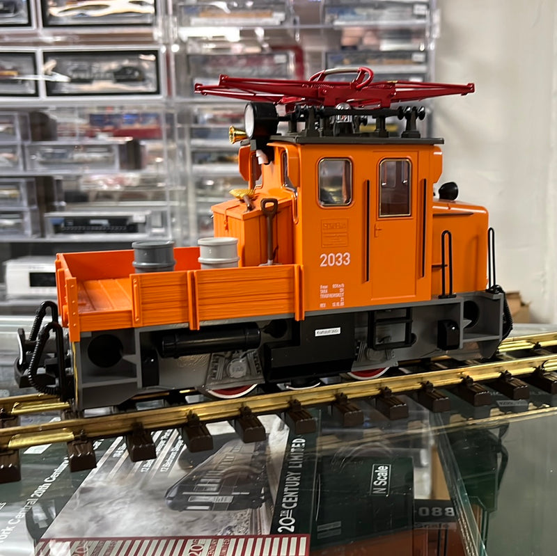 LGB 2033 G Gauge Gang Trolley Car Orange #2033 - USED