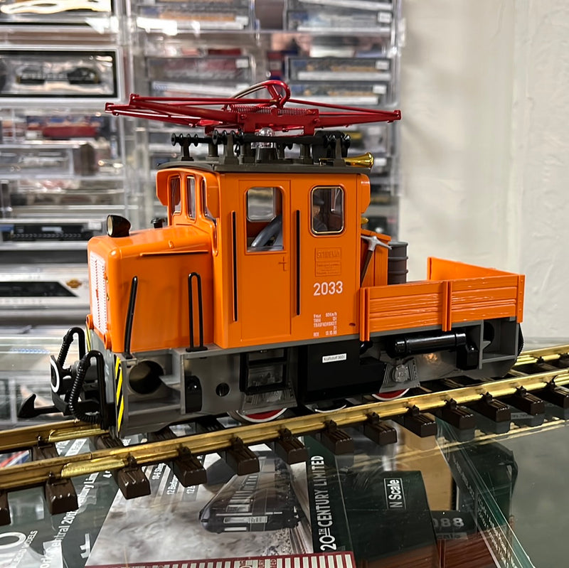 LGB 2033 G Gauge Gang Trolley Car Orange #2033 - USED
