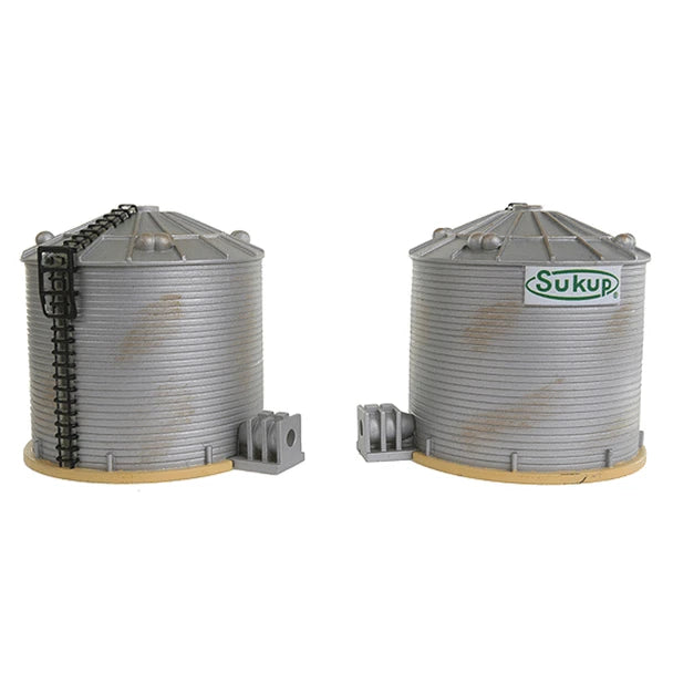 IMEX 6146 HO Scale Perma-Scene Small Suckup Grain Towers (2 Pack)