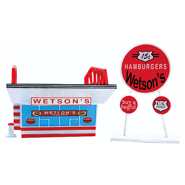 IMEX 6321 N Scale Perma-Scene Wetson's Drive-In