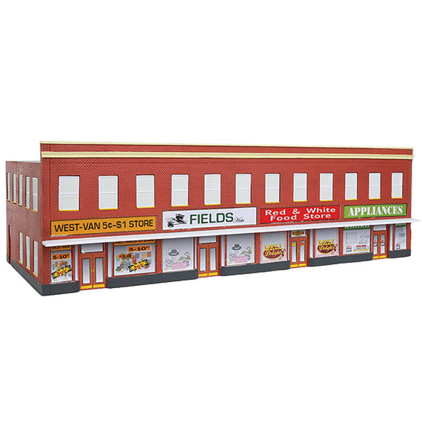 IMEX 6343 N Scale Perma-Scene 4 Store Building