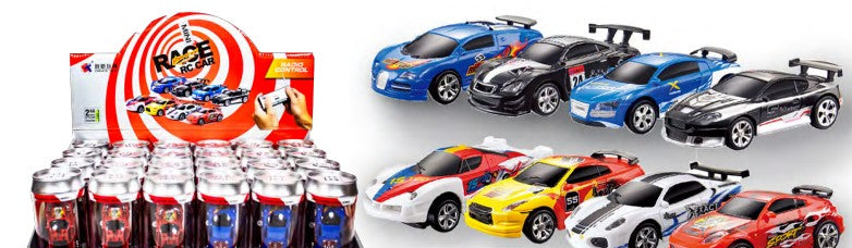 IMEX Mini 1/58 RC Can Cars - Assorted Designs