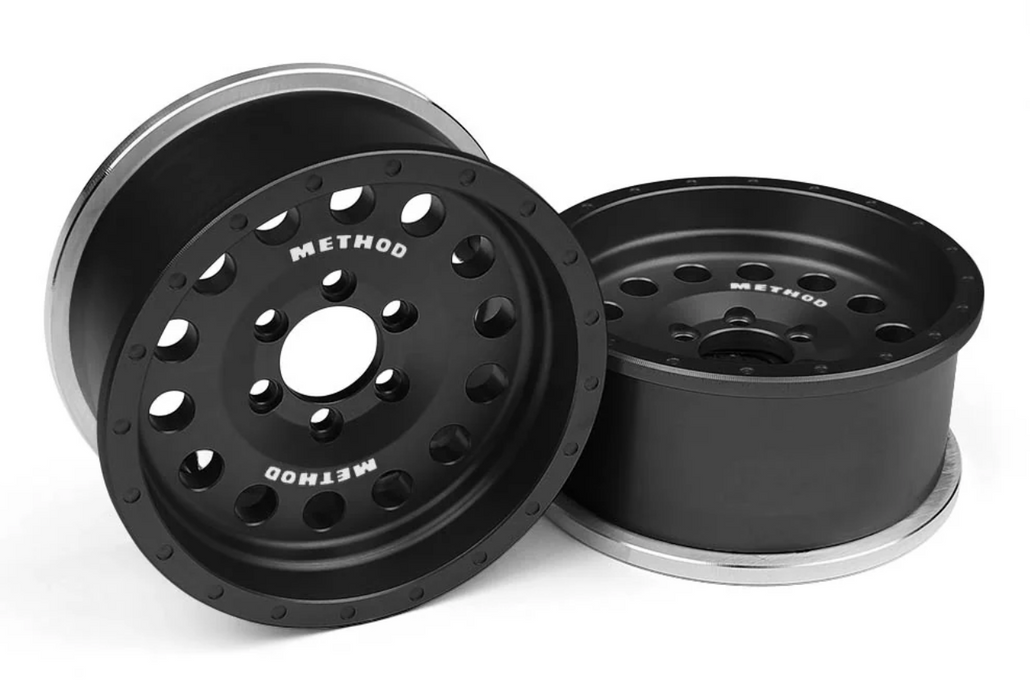 Incision by Vanquish IRC00090 Black Method 1.9" MR307 Aluminum Beadlock Wheels (2 Pack)