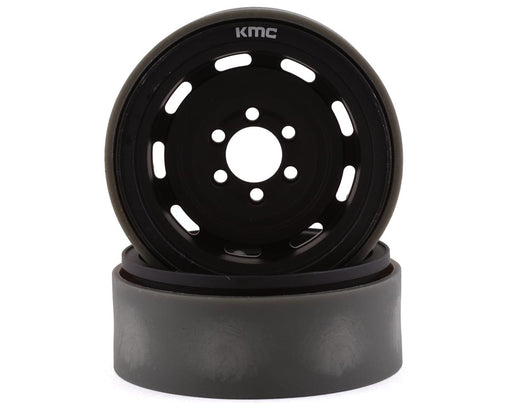 Incision by Vanquish IRC00240 Black KMC XD720 Roswell 1.9" Beadlock Wheels (2 Pack)