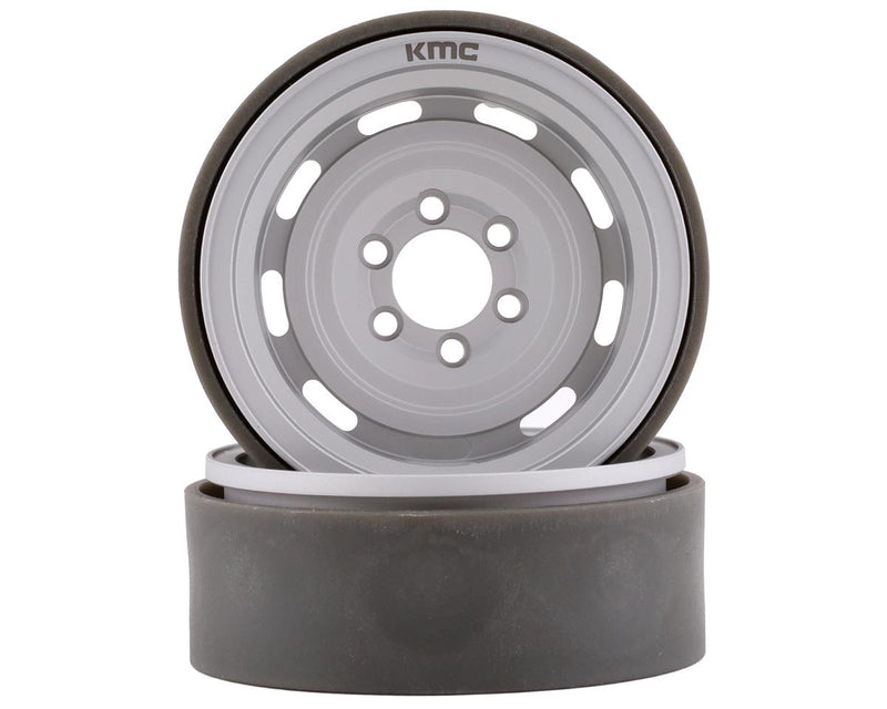 Incision by Vanquish IRC00241 Satin KMC XD720 Roswell 1.9" Beadlock Wheels (2 Pack)