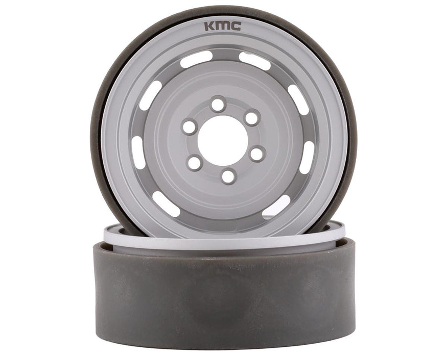 Incision by Vanquish IRC00241 Satin KMC XD720 Roswell 1.9" Beadlock Wheels (2 Pack)
