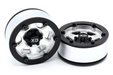 Incision by Vanquish IRC00255 Silver KMC KM233 1.9" Plastic Beadlock Wheels (2 Pack)
