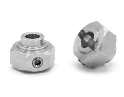Incision by Vanquish IRC00291 12mm Locking Hex Hub (Silver) (2 Pack)