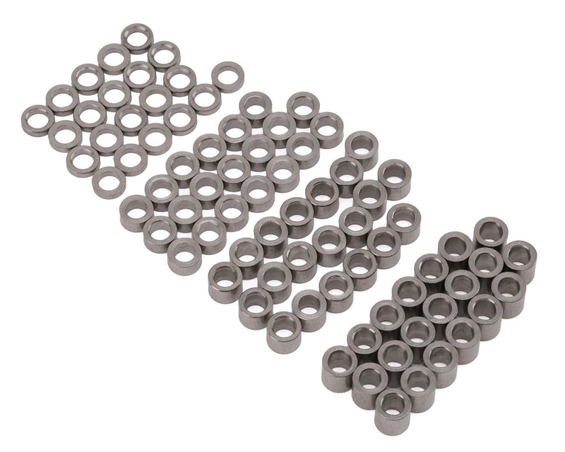 Injora 4M-52 2.5mm Stainless Steel TRX4-M and Other 1/18 Scale Mini Crawlers Spacers Set (80 Pack)
