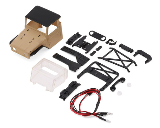 Injora IR40-24YE Tan SCX24 IR40-24 Half Truck Pre-Painted Body Set for 133mm Wheelbase