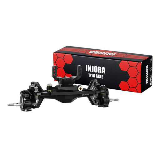 Injora 4M-104BKF Aluminum Diamond Lay Down Servo Portal Axle Set for Traxxas® TRX-4M®