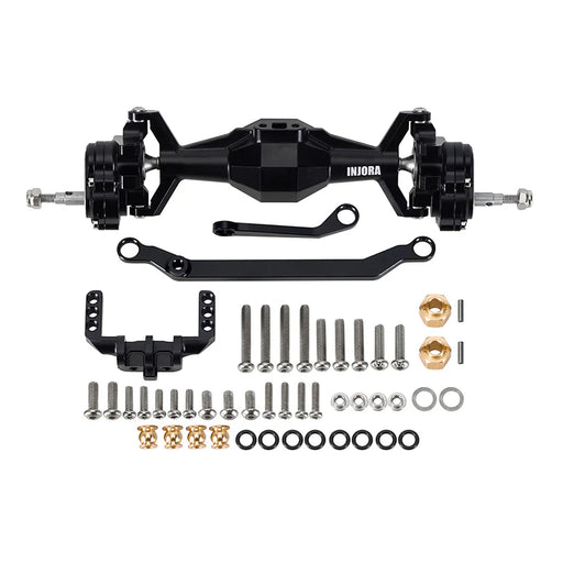 Injora 4M-104BKFR Aluminum Diamond Front & Rear Portal Axles Set for Traxxas® TRX-4M®