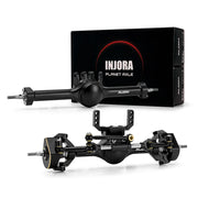 Injora 4M-121BKFR Aluminum Planet Front & Rear Straight Axles Set for Traxxas® TRX-4M®
