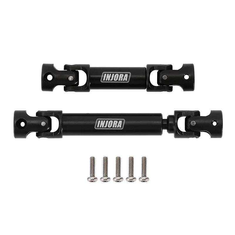 Injora 4M-50BK Hardened Steel Drive Shafts Set for Traxxas® TRX4M™ (Defender/Bronco)
