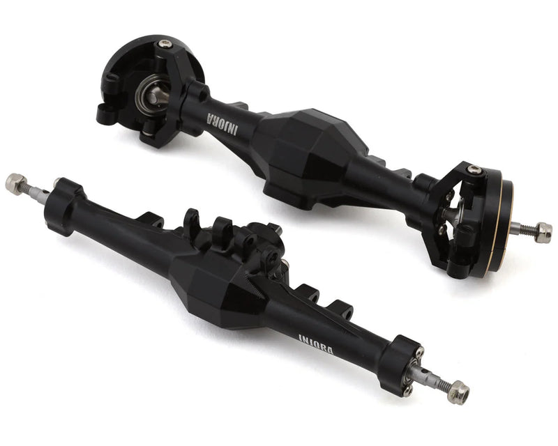 Injora 4M-92BRFR Aluminum Diamond Front & Rear Straight Axles Set for Traxxas® TRX-4M®