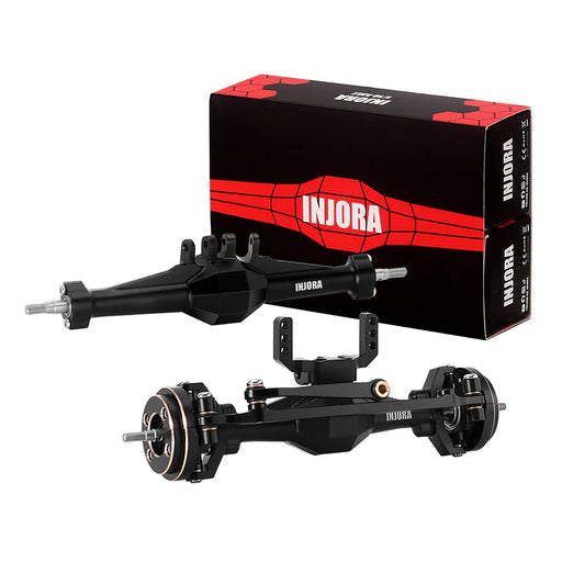 Injora 4M-92BRFR Aluminum Diamond Front & Rear Straight Axles Set for Traxxas® TRX-4M®
