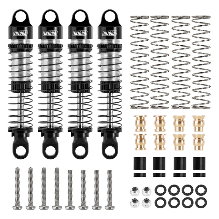 Injora ASC18-09BS-4 53mm Aluminum Oil-Filled Shocks for Ascent18/Venture18