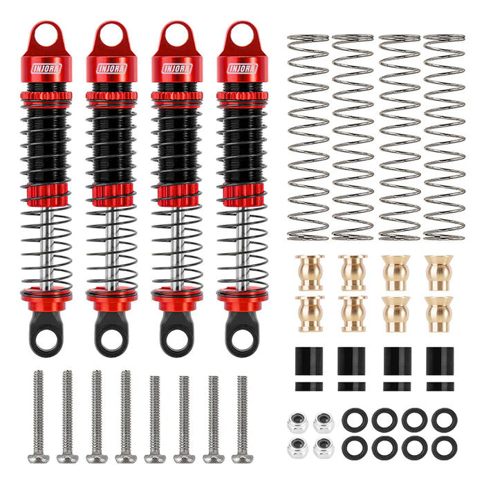 Injora ASC18-10RD-4 Long Travel 59mm Aluminum Oil-Filled Shocks for Ascent18/Venture18