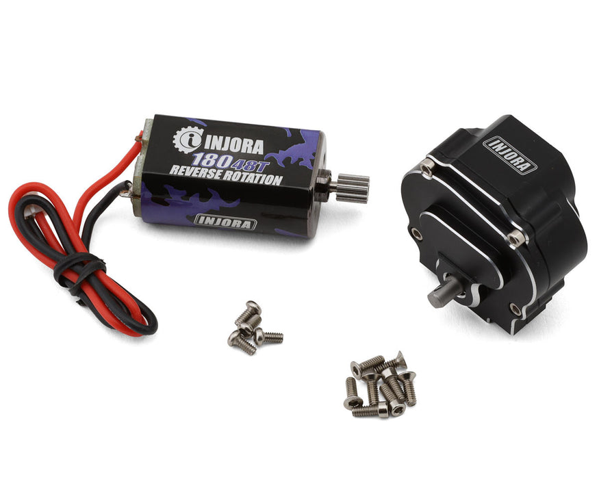 Injora ASC18-14AS-48T CNC-Aluminum Transmission Assembly (13/1 Stock Ratio) for Redcat Ascent-18