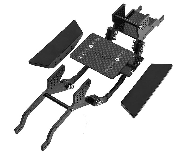 Injora ASC18-16B-17 LCG Carbon Fiber Chassis Kit for Redcat Ascent-18