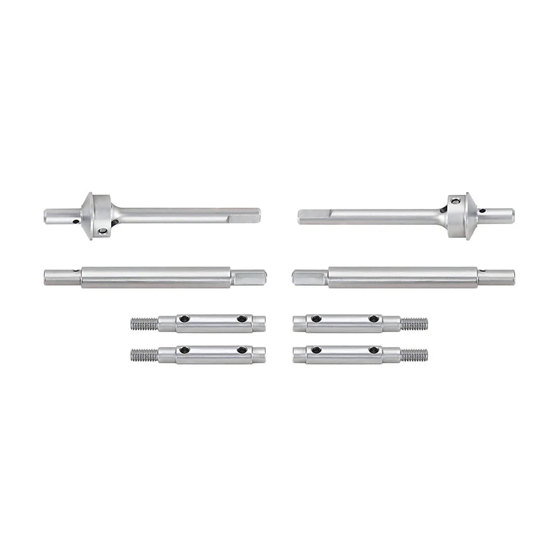 Injora ASC18-21FR Stainless Steel Front & Rear Portal Shafts & Axles Set for Redcat Ascent-18